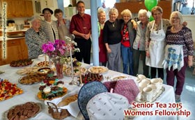Senior Tea 2015, Womens Fellowship at the Collbran Congregational Church in Collbran Colorado